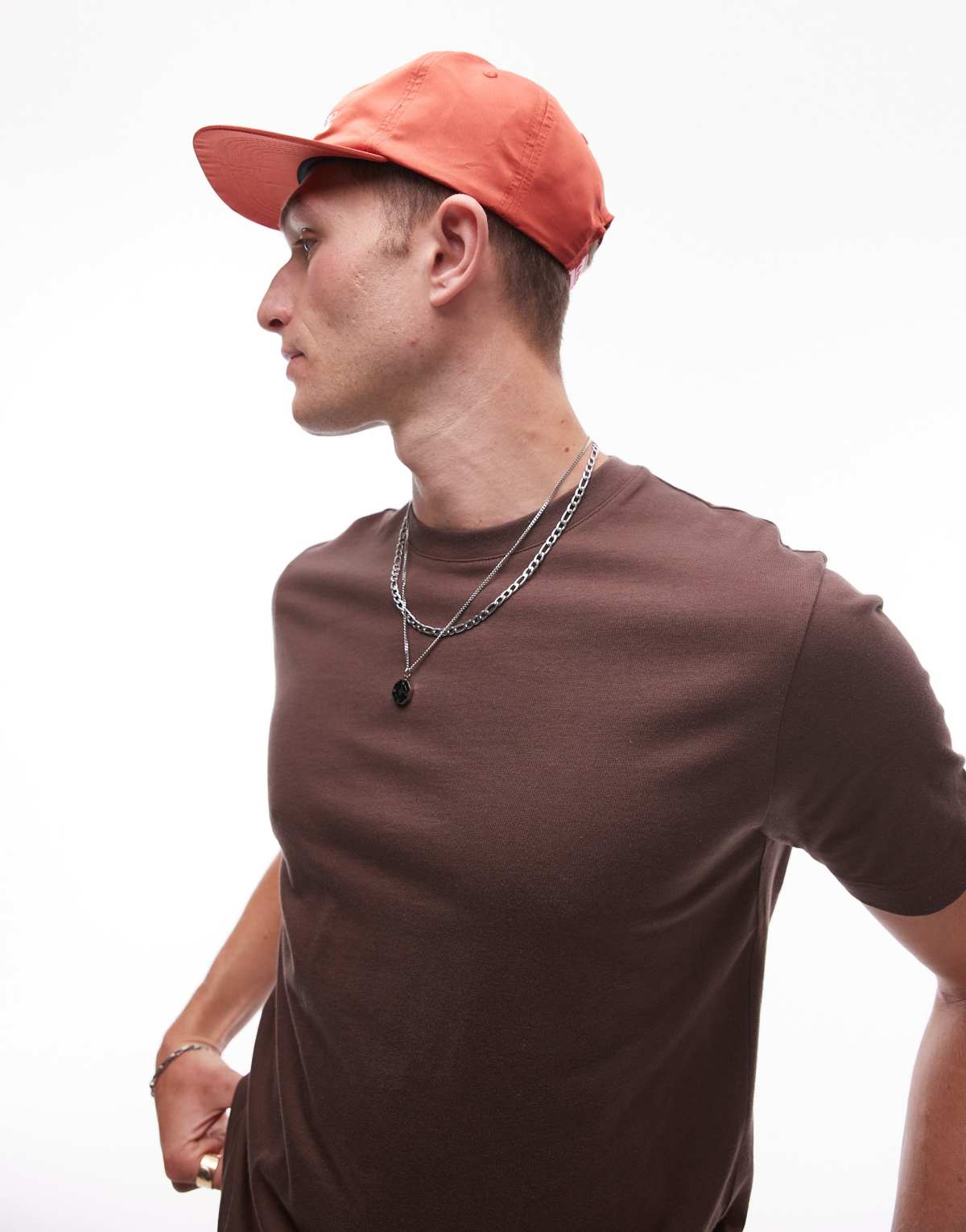 Topman regular fit t-shirt in brown