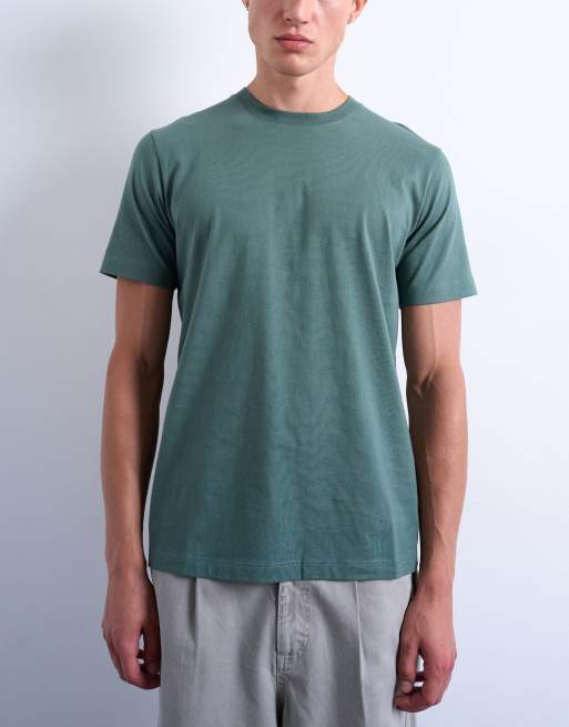 Topman regular fit t-shirt in dark sage