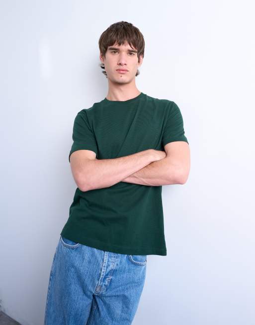 Topman regular fit t-shirt in pine green