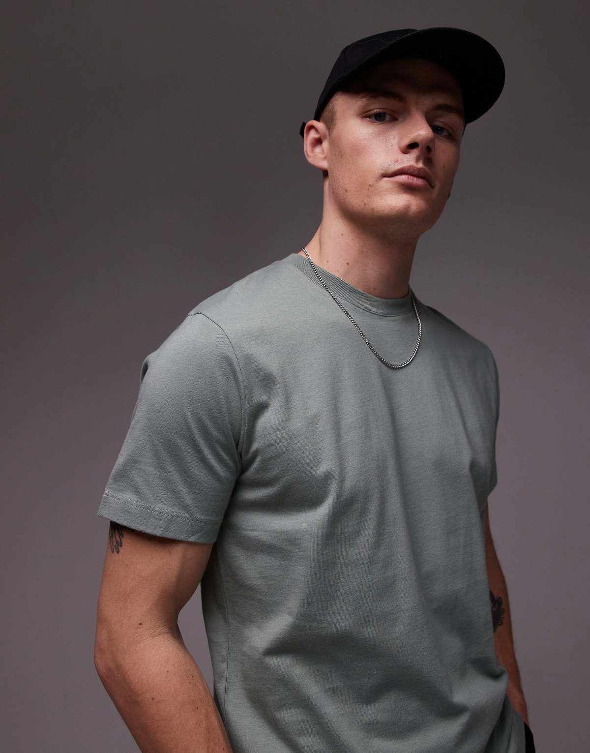 Topman regular fit t-shirt in sage