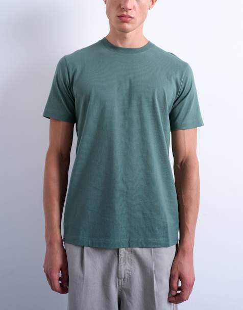 Topman regular fit t-shirt in sage - view 1