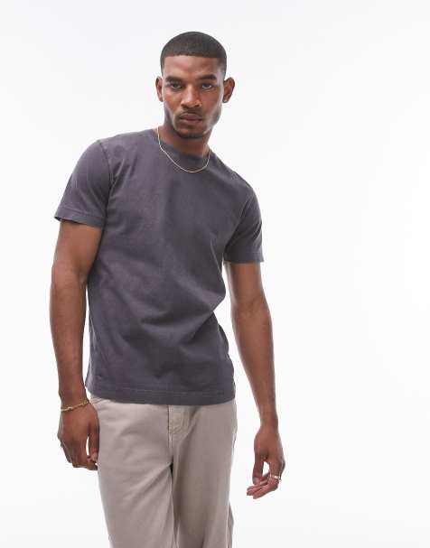 Topman - Regular-fit T-shirt in zwart met wassing - view 1