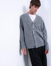 Topman regular v neck cardigan in charcoal