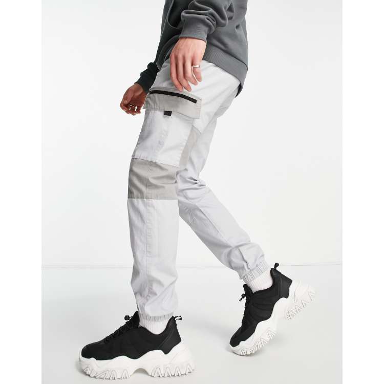 Color block cargo pants clearance