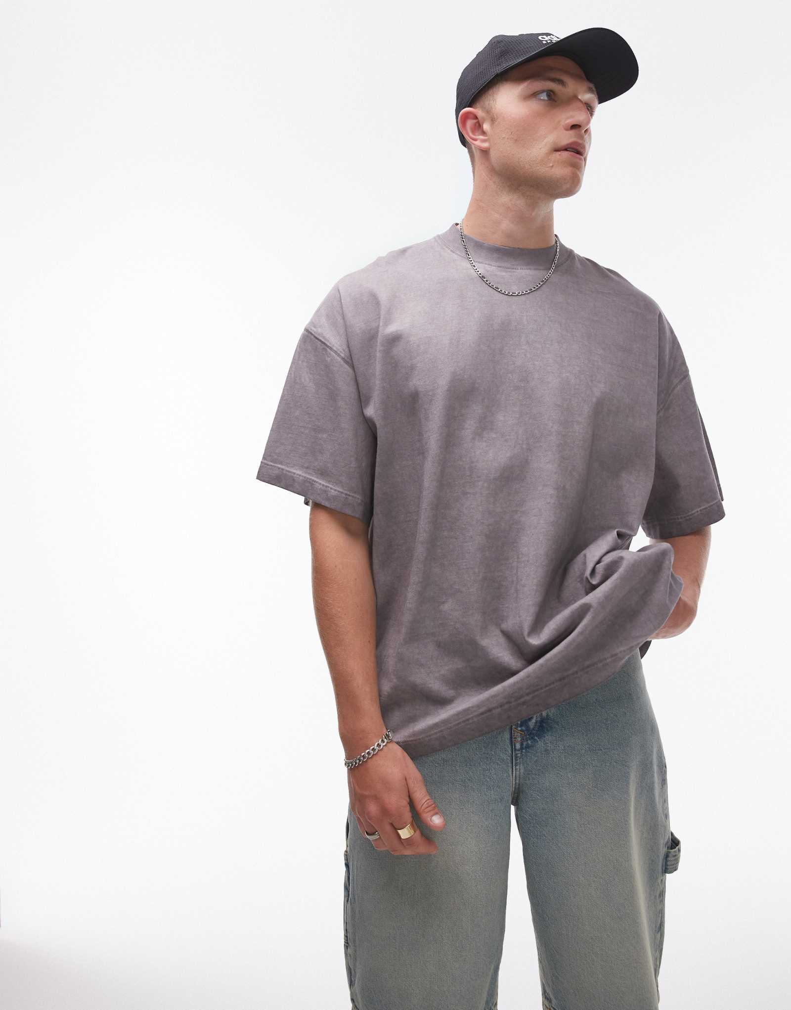 Серая футболка Topman с коротким рукавом