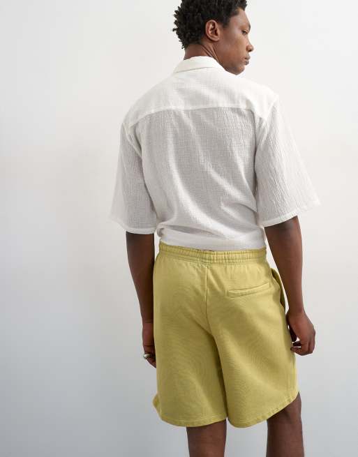Topman – Relaxed-Fit-Bermuda-Joggingshorts in verwaschenem Gelb, 5 von 5