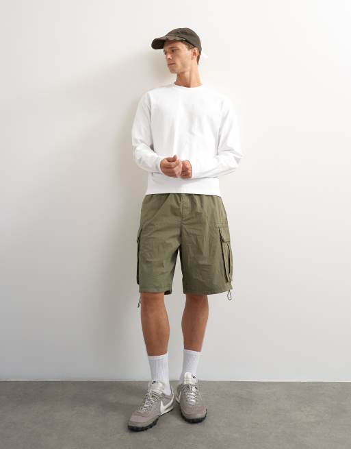 Topman relaxed fit crop long sleeve t-shirt in white, 5 of 7
