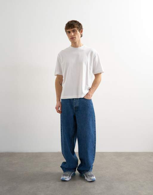 Topman relaxed fit cropped fit t-shirt in white, 2 of 5