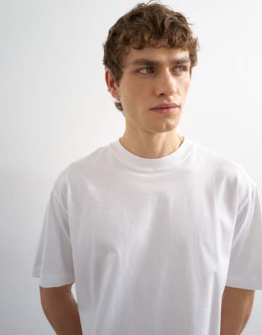 Topman relaxed fit cropped t-shirt in white, 5 of 5