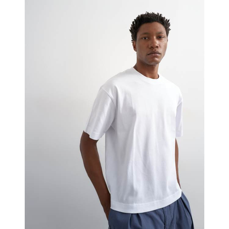 Topman relaxed fit cropped t-shirt in white | ASOS
