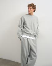 Topman relaxed fit heavyweight sweatshirt in grey marl