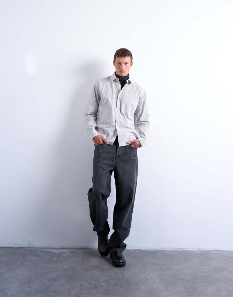 Topman – Relaxed-Fit-Hemd mit Streifen - view 1