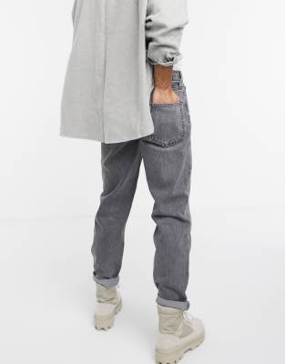 grey relaxed fit jeans