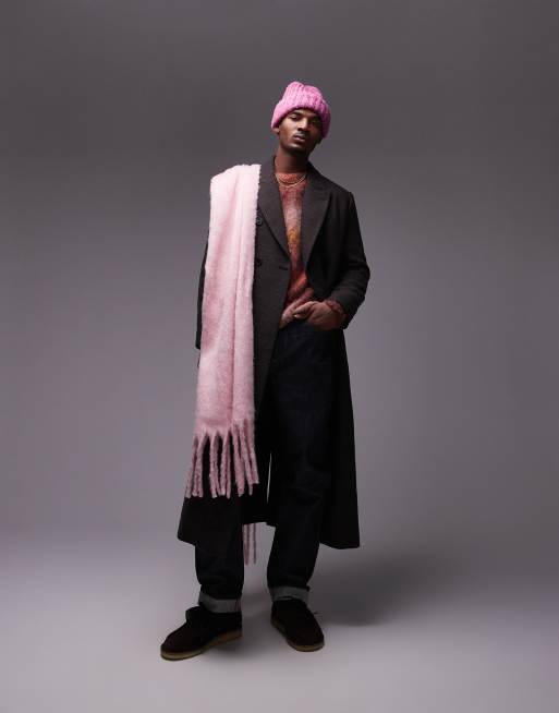 Topman relaxed fit sweater in pink ombre ASOS