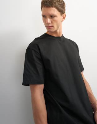 Topman Relaxed Fit T-shirt In Black