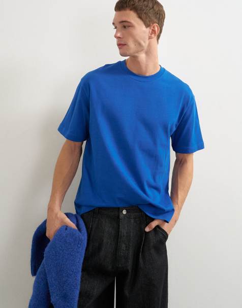 Topman relaxed fit t-shirt in cobalt blue - view 1