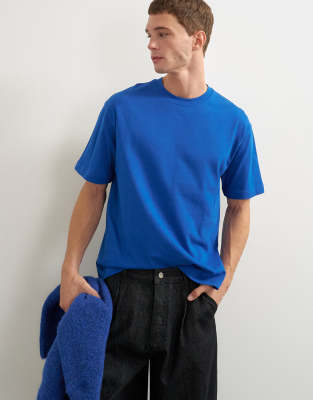 Topman Relaxed Fit T-shirt In Blue