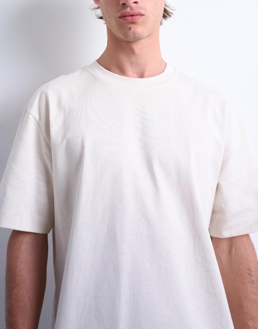 Topman relaxed fit t-shirt in ecru, 5 of 5