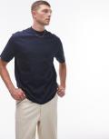 Topman relaxed fit t-shirt in navy