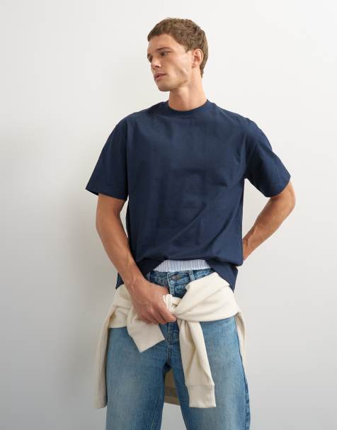 Topman relaxed fit t-shirt in navy - view 1