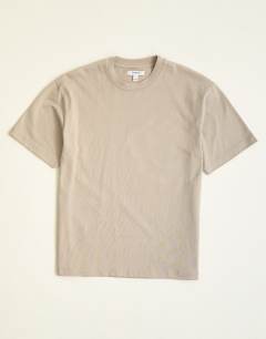 Model wearing Relaxed fit t-shirt in stone
