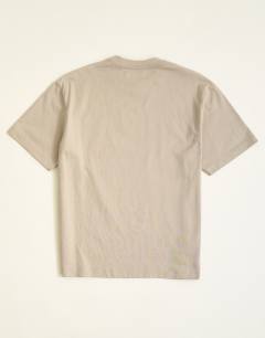 Model wearing Relaxed fit t-shirt in stone