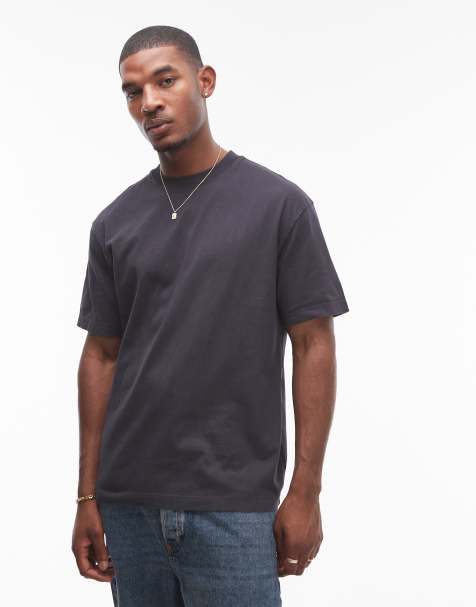 Topman relaxed fit T-shirt in washed black - view 1