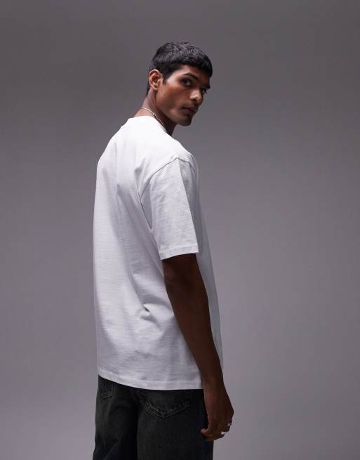 Topman relaxed fit t-shirt with Japanese floral print in white, 2 of 4