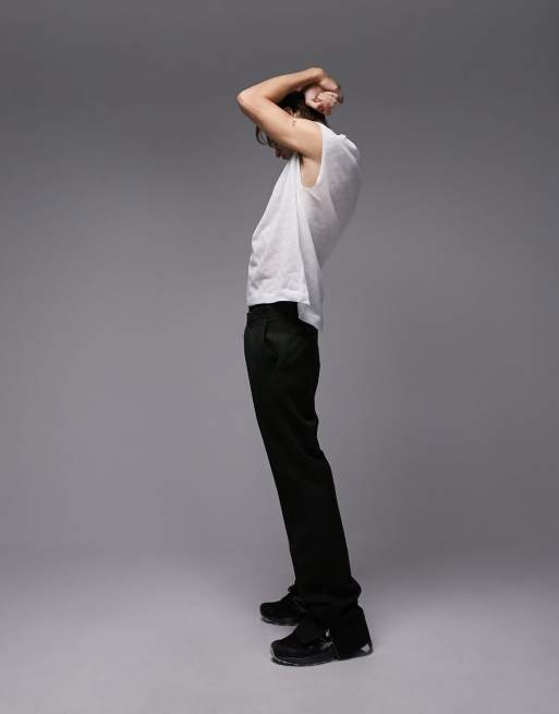 Topman relaxed fit texture vest in white