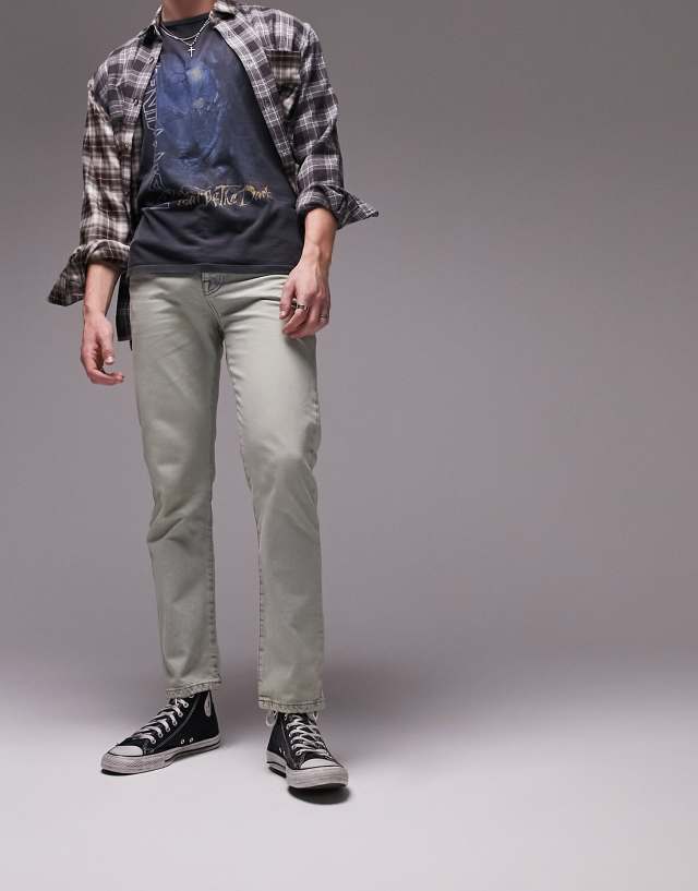 Topman - relaxed jeans in light wash tint