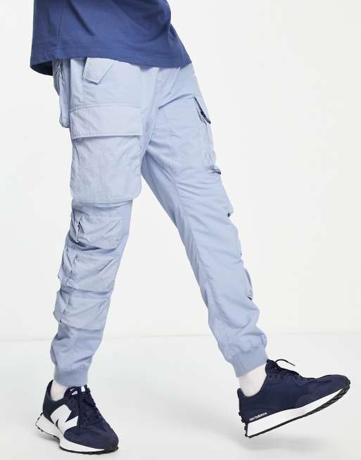 Light blue hot sale cargo trousers