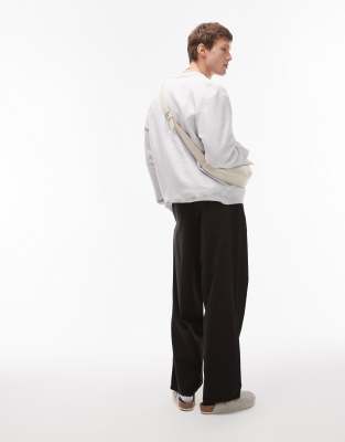 Shop Topman Relaxed Ripstop Pants In Black