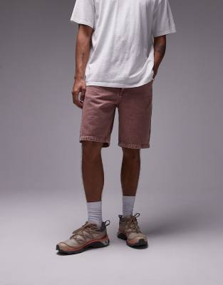 Topman Relaxed Shorts In Pink