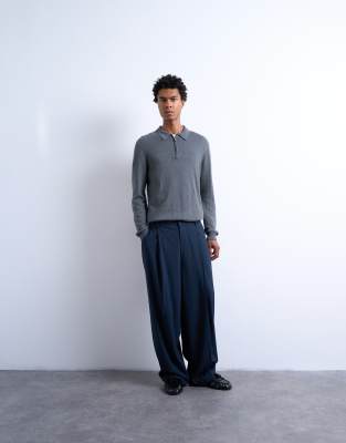 Relaxed smart trousers in navy