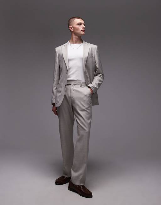 Topman relaxed suit jacket in stone, 2 of 5