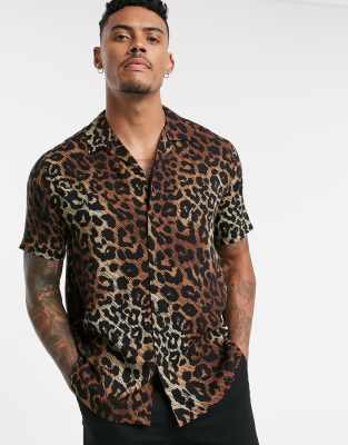 mens leopard print sweatshirt