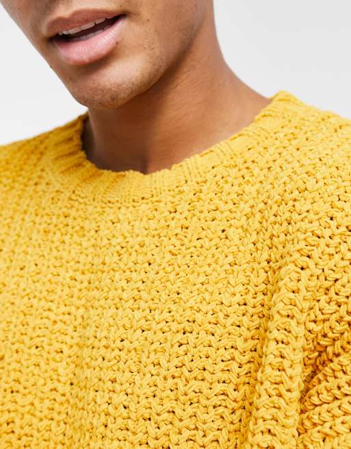Topman yellow jumper hotsell