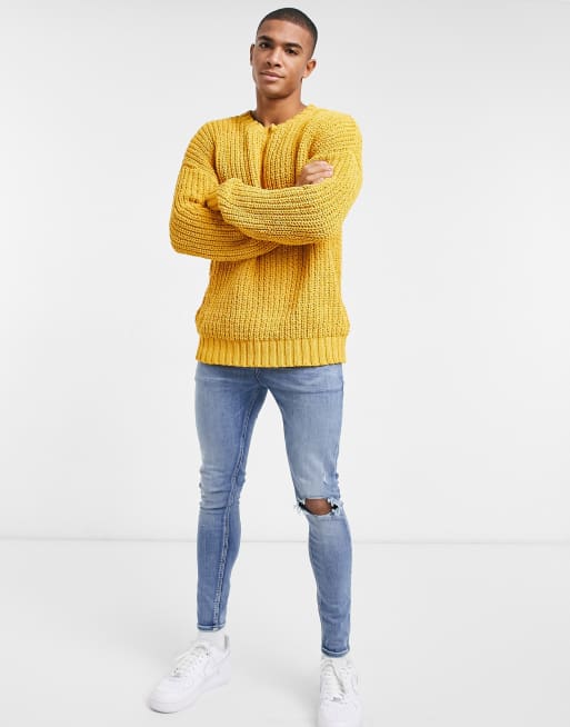 Topman on sale yellow jumper