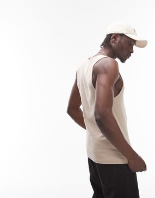 TOPMAN RIBBED TANK TOP 