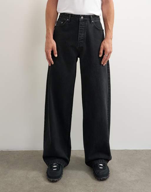 Topman rigid baggy fit jean in black, 2 of 7