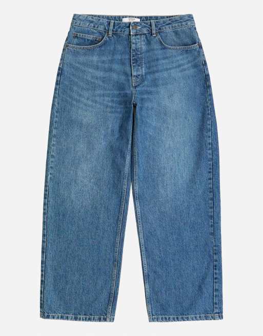 Topman rigid baggy fit jean in mid wash, 6 of 7