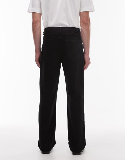 Topman rigid baggy jean in black, 2 of 5