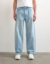 Topman rigid baggy jean in light wash