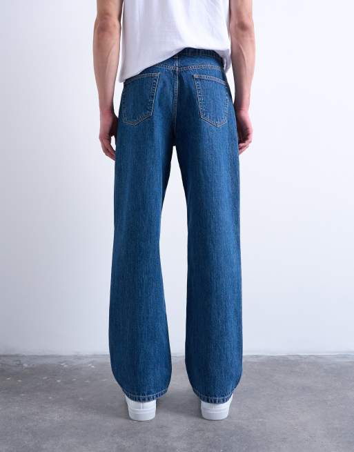 Topman – Rigid – Baggy jeans med mellanljus tvätt, 4 av 7