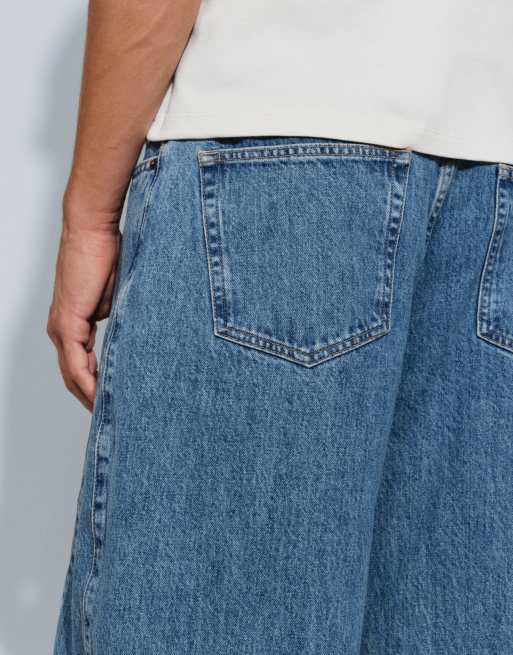 Topman rigid barrel fit jean in mid wash, 5 of 5