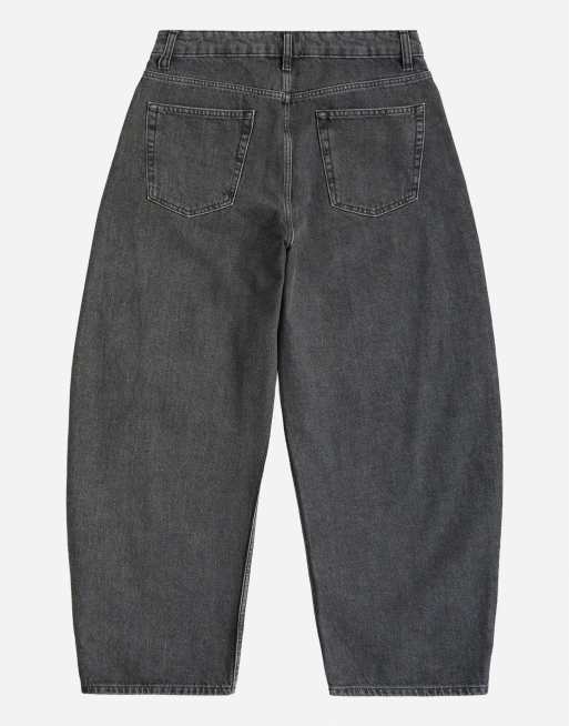 Topman rigid barrel fit jean in washed black, 7 of 7