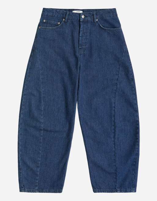 Topman rigid barrel fit jeans in dark wash, 6 of 7