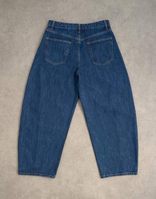 Topman rigid barrel jean in dark wash, 7 of 7