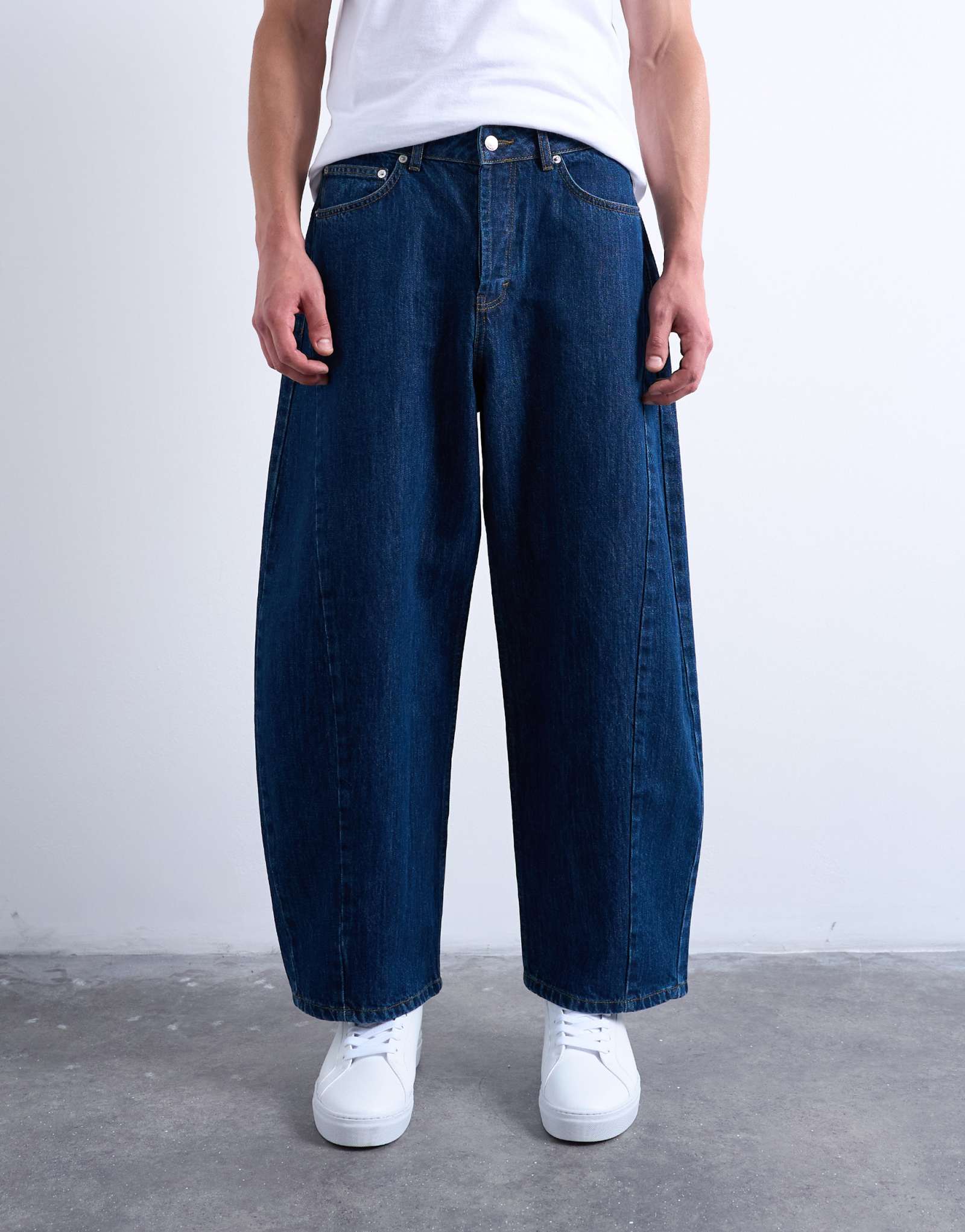 Джинсы Topman rigid barrel в темной стирке
