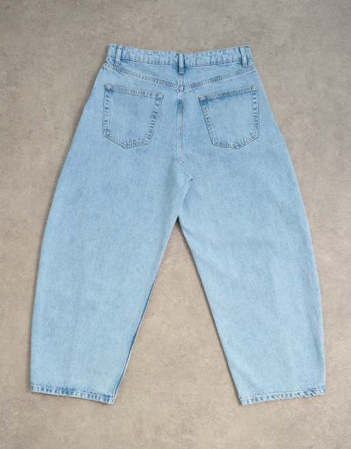 Topman rigid barrel jeans in light wash, 7 of 7